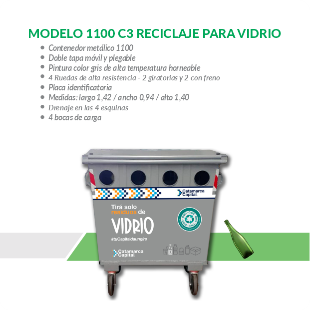 Reciclaje para vidrio