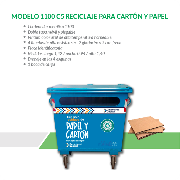 Reciclaje para papel y cartón